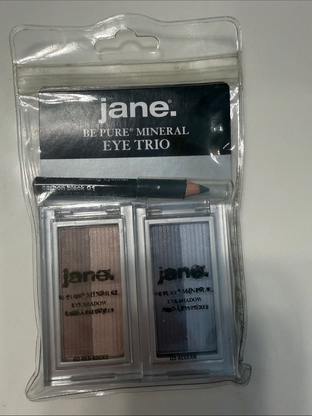 JANE Be Pure Mineral Eye Trio — Taupe & Light Blue